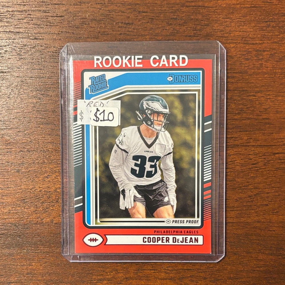 Cooper DeJean 2024 Donruss Red Press Proof Rookie Card #305